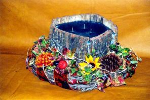 Centerpiece Timber Candle